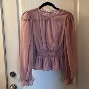 Pink sparkly blouse from Versona. New with tags